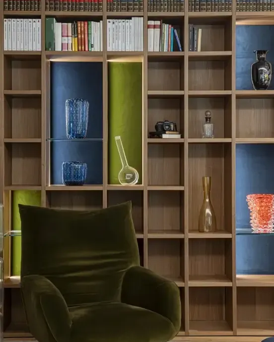 Particolare delle libreria