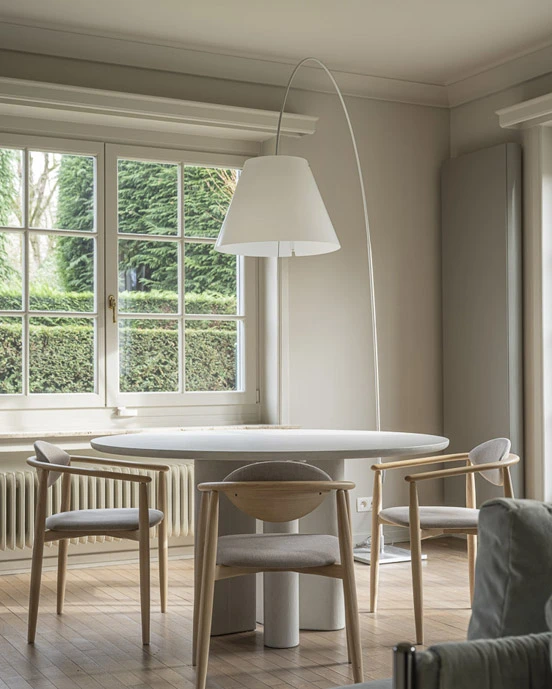 Dettaglio del soggiorno del progetto di interior design Habitée